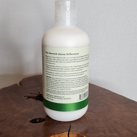 Seven7h Sense Botanical Therapy CBD Body Lotion Eucalyptus Spearmint - Picture 3 of 3